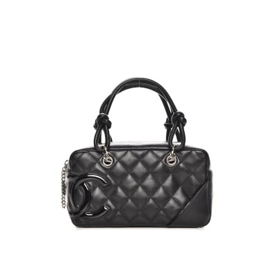 CHANEL CAMBON BOWLER BAG QUILTED LEATHER SMALL A29792 (21*12*9cm)